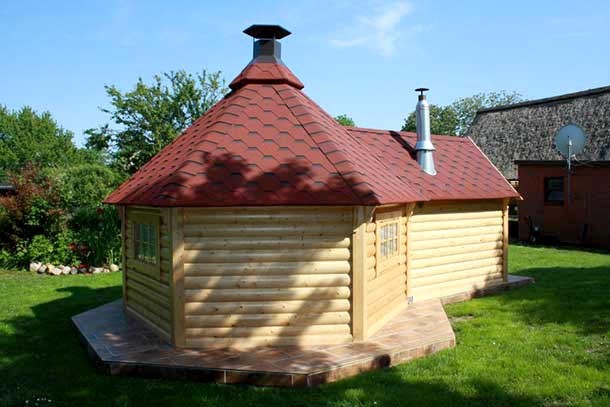 Rückseite Sauna